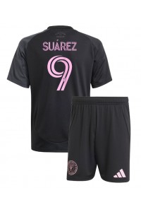 Inter Miami Luis Suarez #9 Jalkapallovaatteet Lasten Vieraspeliasu 2025-26 Lyhythihainen (+ Lyhyet housut)